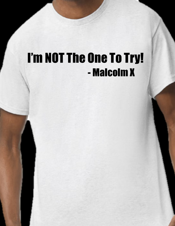 Malcolm X BHM Tee (Black-Short Sleeve)