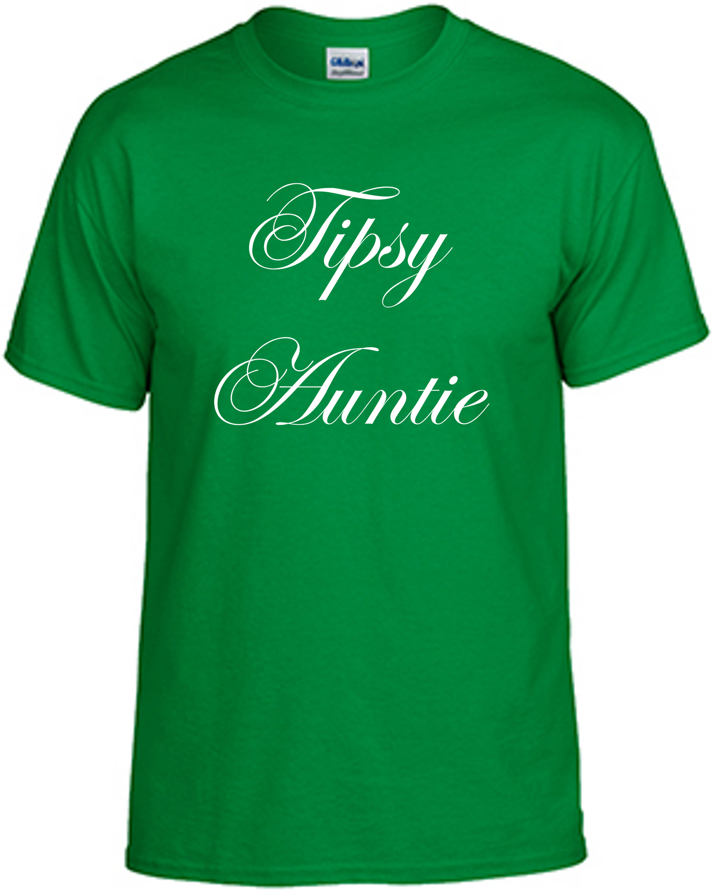 Tipsy Auntie (Green -Short Sleeve)